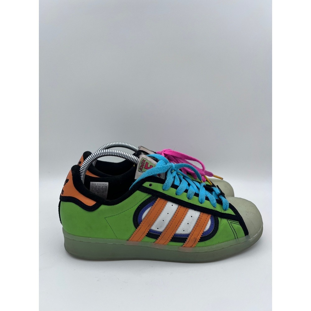 Adidas Superstar The Simpsons Kwik-E-Mart Squishee Green Orange H05789 Mens 7